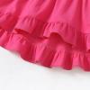 imageKucnuzki Baby Girl Clothes Toddler Girl Outfit Ruffle Sleeve Shirt Floral Pant Set Fall Winter Clothing for GirlBarbie Pink