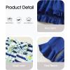 imageKucnuzki Baby Girl Clothes Toddler Girl Outfit Ruffle Sleeve Shirt Floral Pant Set Fall Winter Clothing for GirlBlue