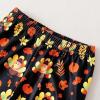 imageKucnuzki Baby Girl Clothes Toddler Girl Outfit Ruffle Sleeve Shirt Floral Pant Set Fall Winter Clothing for GirlOrange