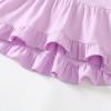 imageKucnuzki Baby Girl Clothes Toddler Girl Outfit Ruffle Sleeve Shirt Floral Pant Set Fall Winter Clothing for GirlPurple Rose