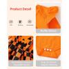 imageKucnuzki Newborn Baby Girl Clothes Toddler Long Sleeve Ruffle Romper Top Infant Skirt Set Little Girl Overall DressDark Orange