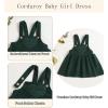 imageKucnuzki Newborn Baby Girl Clothes Toddler Long Sleeve Ruffle Romper Top Infant Skirt Set Little Girl Overall DressFloral Green