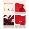 imageKucnuzki Newborn Baby Girl Clothes Toddler Long Sleeve Ruffle Romper Top Infant Skirt Set Little Girl Overall DressLight Red