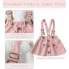 imageKucnuzki Newborn Baby Girl Clothes Toddler Long Sleeve Ruffle Romper Top Infant Skirt Set Little Girl Overall DressWhitepink3