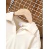 imageKucnuzki Toddler Baby Girl Fall Winter Clothes Long Sleeve Ribbed Shirt Top Corduroy Mini Skirt Plaid Aline Dress OutfitBeige