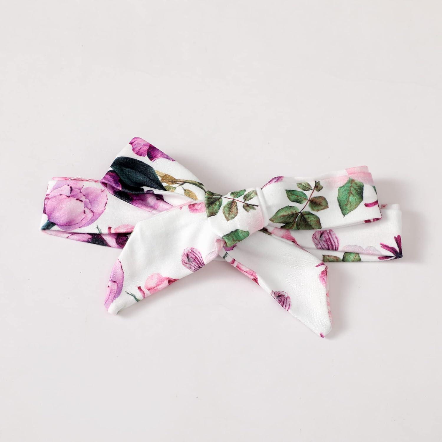 imageKucnuzki Baby Girl Clothes Toddler Girl Outfit Cute Shirt Ruffle Top Pant Set Fall Winter Clothing For GirlPurple Flower
