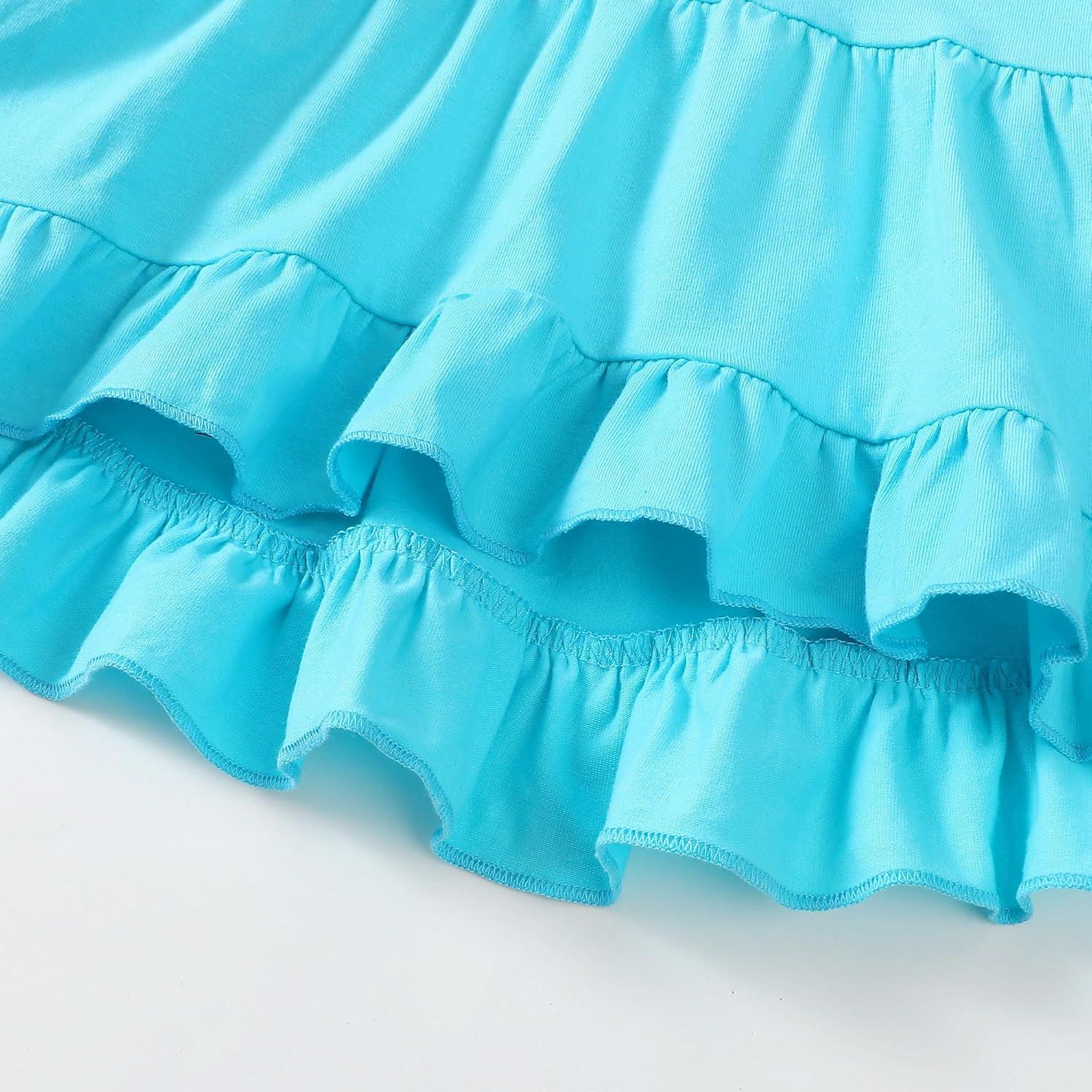 imageKucnuzki Baby Girl Clothes Toddler Girl Outfit Cute Shirt Ruffle Top Pant Set Fall Winter Clothing For GirlTiffanylight Blue