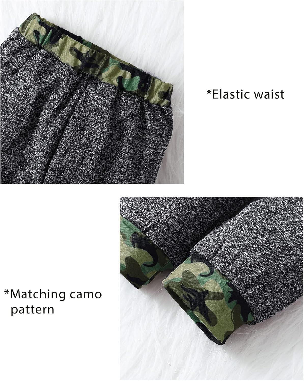 imageKucnuzki Baby Toddler Boy Clothes Fall Winter Outfits Long Sleeve Shirt Sweatshirt  Long Pants Kids Little Boy ClothingDinosaur Grey