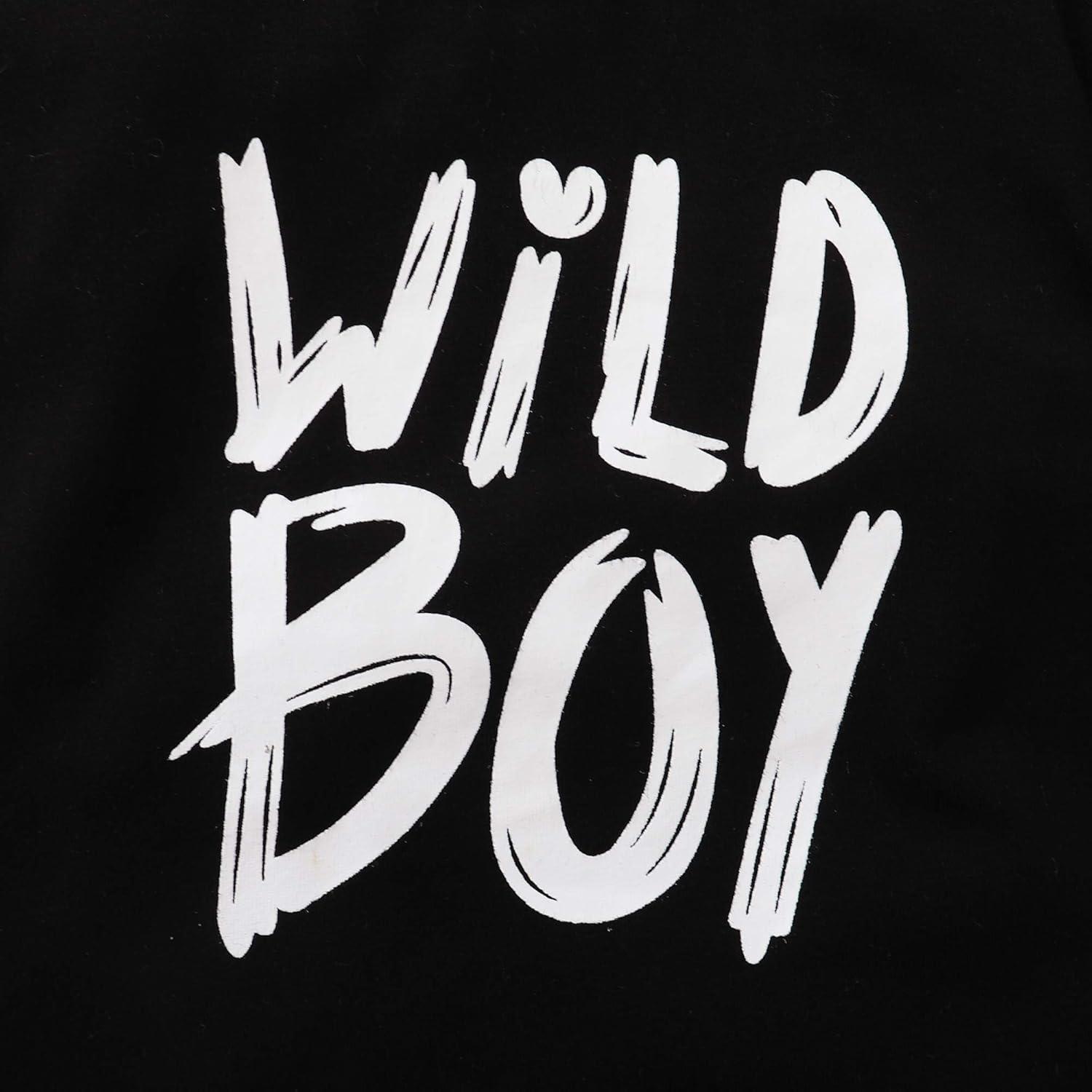 imageKucnuzki Toddler Baby Boy Clothes Outfits Short Summer Sleeve Letters Printed Shirt Shorts Sets 2PC Little Boy ClothingBlack