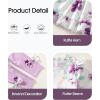 imageBaby Girl Clothes Toddler Girl Fall Outfits Ruffle Long Sleeve Floral Shirt Tops Winter Leggings Pants Clothing SetFloral Purple