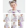 imageBaby Girl Clothes Toddler Girl Fall Outfits Ruffle Long Sleeve Floral Shirt Tops Winter Leggings Pants Clothing SetFloral Purple
