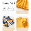 imageBaby Girl Clothes Toddler Girl Fall Outfits Ruffle Long Sleeve Floral Shirt Tops Winter Leggings Pants Clothing SetYellow