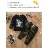 imageKucnuzki Baby Toddler Boy Clothes Fall Winter Outfits Long Sleeve Shirt Sweatshirt  Long Pants Kids Little Boy ClothingBoy Clothes Green Camo