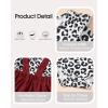 imageKucnuzki 1218 Month Girl Clothes Baby Girl Dresses Leopard Outfit Long Sleeve shirt Romper Maroon Dress Ruffle Overall Suspender Skirt Infant Clothes for Girls