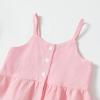 imageKucnuzki 2T3T Girls Clothes Toddler Girl Outfit Cute Stuff Sleeveless Pink Ruffle Tank Tops Shirt Striped Pants Set for 23 Years Old Girl Soft Little Girl Outfit