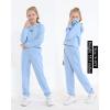 imageKucnuzki 5T Girls Clothes Kids Little Girls Clothing Sets Blue Hoodies Tops Sweatpants 6T Jogger Sweatsuit Fall Clothes Cute School Girl Outfits 5 6 Year Old