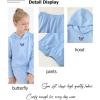 imageKucnuzki 5T Girls Clothes Kids Little Girls Clothing Sets Blue Hoodies Tops Sweatpants 6T Jogger Sweatsuit Fall Clothes Cute School Girl Outfits 5 6 Year Old
