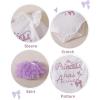 imageKucnuzki Newborn Baby Girl Clothes Outfit White Romper Purple Tutu Skirt Set 4Pcs Cotton Girls Clothing Sets Girl Newborn Stuff Gift for Baby Girls 03 Months
