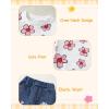 imageKucnuzki Toddler Baby Girl Clothes Long Sleeve Hoodie Crewneck Sweatshirt Denim Jeans Pants Fall Winter Baby Girl OutfitPink Flower