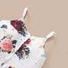 imageKucnuzki Toddler Baby Girl Clothes Summer Outfits Ruffle Sleeveless Linen Shirt Kid Short Set for GirlMaroon