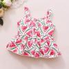imageKucnuzki Toddler Baby Girl Clothes Summer Outfits Ruffle Sleeveless Linen Shirt Kid Short Set for GirlPink