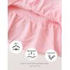 imageKucnuzki Toddler Baby Girl Clothes Summer Outfits Ruffle Sleeveless Linen Shirt Kid Short Set for GirlPink Stripes