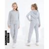 imageKucnuzki 5T Girls Clothes Kids Little Girls Clothing Sets Grey Hoodies Tops Sweatpants 6T Jogger Sweatsuit Fall Clothes Cute School Girl Outfits 5 6 Year Old