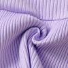 imageKucnuzki Toddler Baby Girl Clothes Summer Outfits Ruffle Sleeveless Linen Shirt Kid Short Set for GirlKt Purple