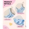 imageKucnuzki Toddler Baby Girl Clothes Sleeveless Tank Tops Ruffle Halter Shirts Floral Shorts 2 Piece Set Summer OutfitsBlue