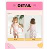 imageKucnuzki Toddler Baby Girl Clothes Sleeveless Tank Tops Ruffle Halter Shirts Floral Shorts 2 Piece Set Summer OutfitsPink