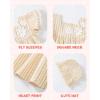 imageKucnuzki Baby Girl Clothes Toddler Girls Summer Dress Ruffle Fly Sleeve Casual Sundress Square Neck Cute Outfit for KidsApricot