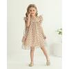 imageKucnuzki Baby Girl Clothes Toddler Girls Summer Fairy Tulle Dress Ruffle Fly Sleeve Casual Sundress Cute Outfit for KidsKhaki