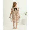 imageKucnuzki Baby Girl Clothes Toddler Girls Summer Fairy Tulle Dress Ruffle Fly Sleeve Casual Sundress Cute Outfit for KidsKhaki