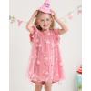 imageKucnuzki Baby Girl Clothes Toddler Girls Summer Fairy Tulle Dress Ruffle Fly Sleeve Casual Sundress Cute Outfit for KidsPink
