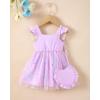 imageKucnuzki Baby Girl Clothes Toddler Girls Summer Fairy Tulle Dress Ruffle Fly Sleeve Casual Sundress Cute Outfit for KidsPurple Butterfly