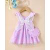 imageKucnuzki Baby Girl Clothes Toddler Girls Summer Fairy Tulle Dress Ruffle Fly Sleeve Casual Sundress Cute Outfit for KidsPurple Butterfly