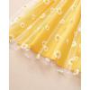 imageKucnuzki Baby Girl Clothes Toddler Girls Summer Fairy Tulle Dress Ruffle Fly Sleeve Casual Sundress Cute Outfit for KidsYellow