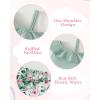 imageKucnuzki Little Toddler Girl Clothes Off Shoulder Tank Top Ruffle Halter Shirt Floral Shorts 2 Piece Set Summer OutfitsGreen
