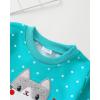 imageKucnuzki Toddler Baby Girl Clothes Long Sleeve Hoodie Crewneck Sweatshirt Denim Jeans Pants Fall Winter Baby Girl OutfitBlue Cat