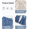 imageKucnuzki Toddler Kids Girls Clothes Short Sleeve Shirt Top Flare Denim Jeans 2 Piece Outfits For Girls Cute Clothing SetYellow Flower