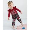 imageKucnuzki 18 Months Girl Clothes Winter Daddys Little Girl Baby Clothes Toddler Baby Girl Outfit Pants Set Girl Boutique Clothing 1218 Months