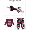 imageKucnuzki 18 Months Girl Clothes Winter Daddys Little Girl Baby Clothes Toddler Baby Girl Outfit Pants Set Girl Boutique Clothing 1218 Months