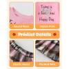 imageKucnuzki Baby Girl Clothes Toddler Girl Fall Outfits Kids Winter Cute Long Sleeve T Shirt Top Plaid Mini Skirt Dress SetPink
