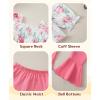 imageKucnuzki Baby Girl Clothes Toddler Girl Outfits Fall Winter Long Sleeve T Shirts Top Flare Leggings Pants Kids ClothingPink Flower