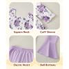 imageKucnuzki Baby Girl Clothes Toddler Girl Outfits Fall Winter Long Sleeve T Shirts Top Flare Leggings Pants Kids ClothingPurple Flower