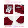 imageKucnuzki Baby Toddler Girl Clothes Long Sleeve Crewneck Sweatshirt Tops Sweatpant Sweatsuit Baby Girl Fall Winter OutfitRed