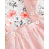 imageKucnuzki Newborn Baby Girl Clothes Toddler Long Sleeve Ruffle Romper Top Infant Skirt Set Little Girl Overall DressPink Flower