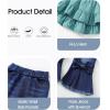 imageKucnuzki Toddler Baby Girls Clothes Long Sleeve Shirt Top Flare Denim Jeans Cute Outfit Baby Girl Fall Winter ClothesBluesl