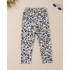 imageKucnuzki 4t 5t girl toddler clothes soft black long sleeve top graphic tee shirt long leg leopard print pants two piece set winter fall outfits