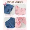 imageKucnuzki Toddler Kids Girl Clothes Long Sleeve Shirt Tops Baggy Jeans Cute Pants Set Baby Girl Outfit 2 Piece ClothingPink